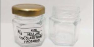 45 ML Hexa Glass Jar
