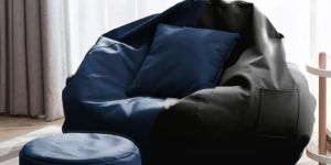 Black & Navy Coaster Shine Teardrop 3 Piece Bean Bag Combo Set