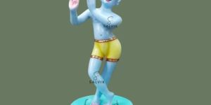 Blue Iskcon Krishna MARBLE STATUE