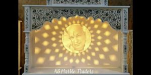 Corian Panel White Marble Temple