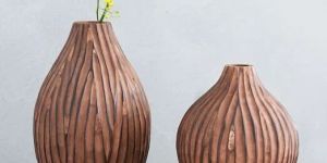 Wooden Flower Vase
