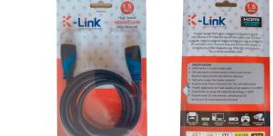 Black PVC K-Link 1.5 M HDMI Cable