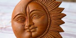 Clay Moon Sun Wall Hanging