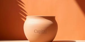 hand made earthen pot