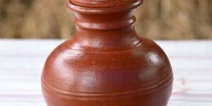 hand made earthen clay pot
