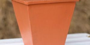 Square Shaped Clay Flower Pot