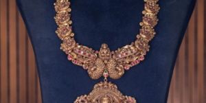 LONG MOSSANITE Womens HARAM Necklace