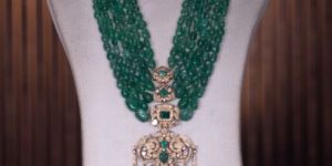 LONG Womens POLKI HARAM Necklace