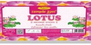 TempleJyot Lotus Incense Stick 250gm Roll Pack
