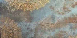 Artistic Golden Metallic Designer Highlighter Wall Tile