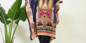 Women Royal Blue Sapphire Elegance Georgette Kurta