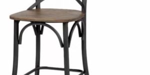 Rustic Farmhouse X-Back Counter Stool