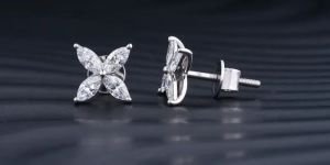 4 Marquise Womens Diamond Earrings