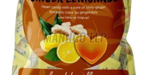 heart shape ginger lemon flavor hard boiled candy