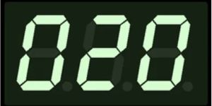 Token Number Display Board Green