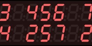 Token Display System 3 Digit 3 Counter