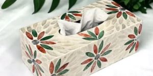 Nature's Touch Tissue Holder In Mother Of Pearl