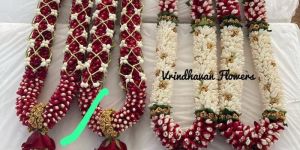 White and Green Real Flowers Garlands