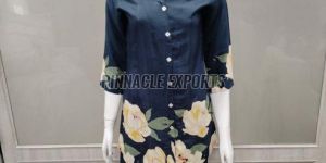 Ladies Beautiful Floral Rayon Printed Cord Set