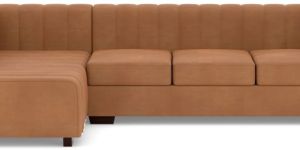 Verna Corner Leather Sofa RHF With Chaise