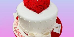 Heart of Roses Theme Cake