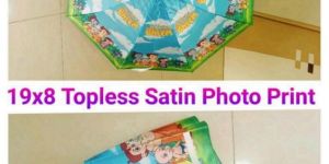 19x8 Inches Topless Satin Photo Print Umbrella