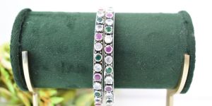 Women Barik Dana Intricate Cut Stone Cocktail Kada