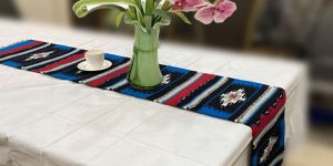 handwoven cotton table runner