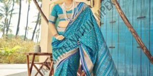 Ladies Blue Soft Silk Saree