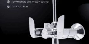 2in1 Wall Mixer with L-Bend Tap For Bathroom