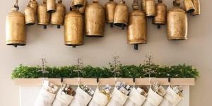 Handicraft Giant Vintage Rustic Tin Hanging Cow Bells