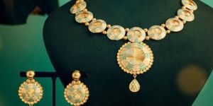 Party Wear Gold Necklace Set