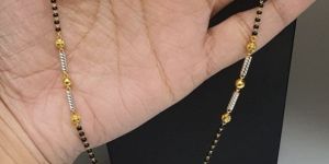 Short Minimalist Gold Mangalsutra