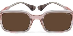Crescendo Peach Rectangle Mens Sunglasses