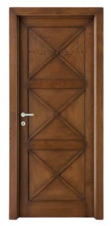 Dark Teak Wood Solid Door