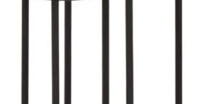 Wooden Round Iron Side Table