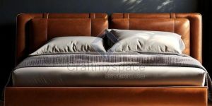 Genuine Italian Leather Bed