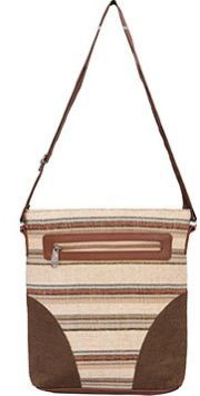 LEATHER WITH CANVAS BAG