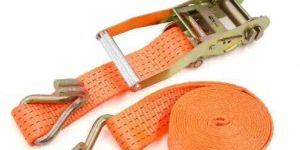 Orange Polyester Ratchet Lashing Belt