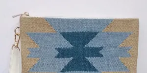 Handmade Rectangular Cotton Clutch Bag