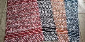 Multicolor Handmade Rectangular Cotton Door Mat