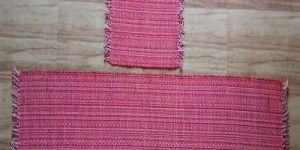 Pink Cotton Dining Table Runner
