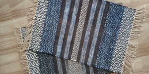 Stripes Rectangular Cotton Door Mat