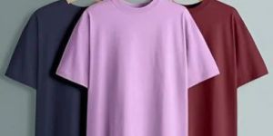 Men Round Neck Oversized Cotton T Shirt