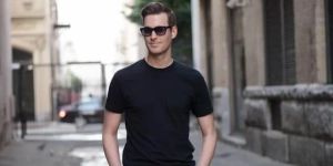 Mens Plain Cotton Crew Neck T-Shirt