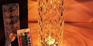 Rose Diamond Crystal Desk Lamp