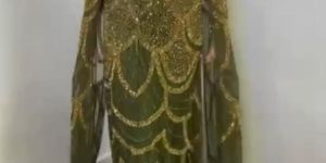 embroidered georgette lehenga set