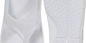 Mens White V Shape Slippers