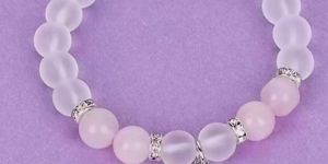 Glass Beaded Charm Bracelet