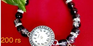 Jelly Beaded Charm Bracelet Watch